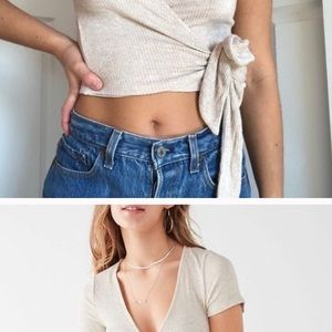 Urban outfitters project social T - wrap shirt